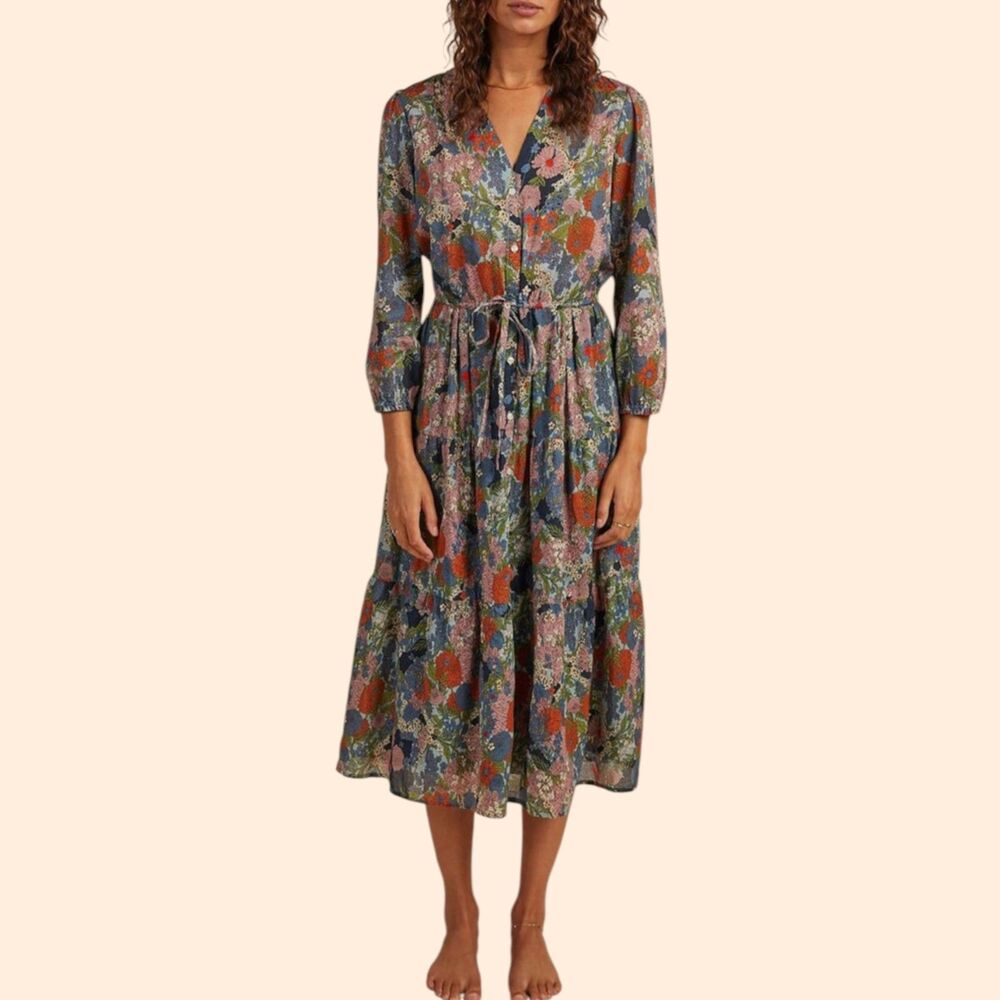 Birds of Paradis Trovata Ainsley Midi Dress